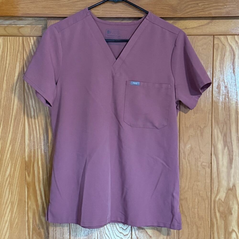 FIGS Mauve Scrub Set Bundle | Catarina Top & Kade Cargo Pants S